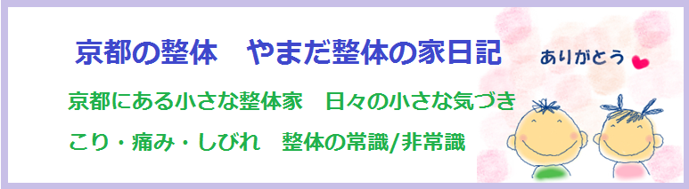 京都　やまだ整体の家日記